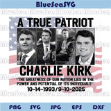 A True Patriot Charlie Kirk Svg Charlie Kirk Flag Png Yard Sign Flag