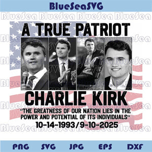 A True Patriot Png Charlie Kirk Svg Charlie Kirk Flag Png Yard Sign