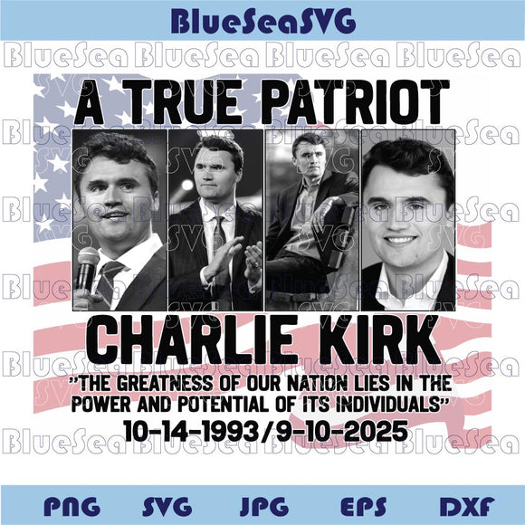 A True Patriot Png Charlie Kirk Svg Charlie Kirk Flag Png Yard Sign