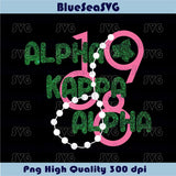 Alpha Kappa Alpha Png 1908 Pearls Necklace Png AKA Sorority Svg