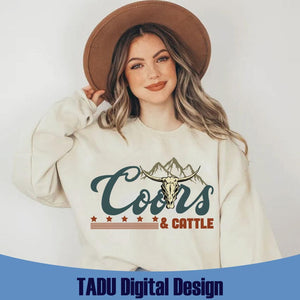 Beer And Cattle Png Cowboy Western Svg Country Svg Bull Skull Png
