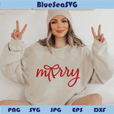 Bow Merry Christmas Svg Merry Christmas Coquette Bow Svg Cricut