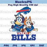 Buffalo Bills Bluey Bluey Bingo Svg Football Bluey Bills Png