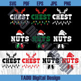 Bundle Chest And Nuts Svg Funny Christmas Couple Matching Png