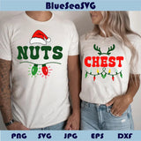 Chest And Nuts Svg Chest Svg Bundle Christmas Couple Matching