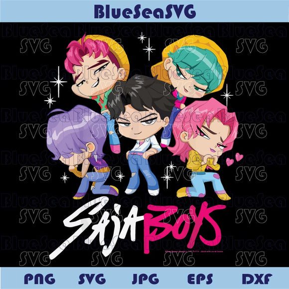 Chibi Saja Boys Png Kpop Demon Hunters Png Saja Boys Boy Band
