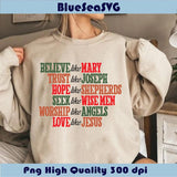 Christian Christmas Svg Believe Like Mary Png Love Like Jesus Svg