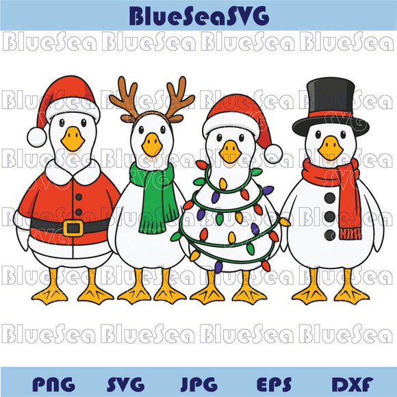 Christmas Goose Svg Funny Christmas Goose Svg Goose Christmas