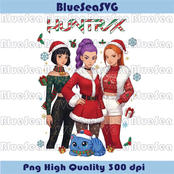 Christmas Huntrix Png Huntrix Christmas Png Kpop Demon Hunter Png