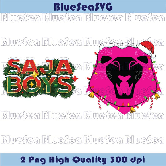 Christmas Kpop Demon Hunters Christmas Saja Boys Logo Sign Png