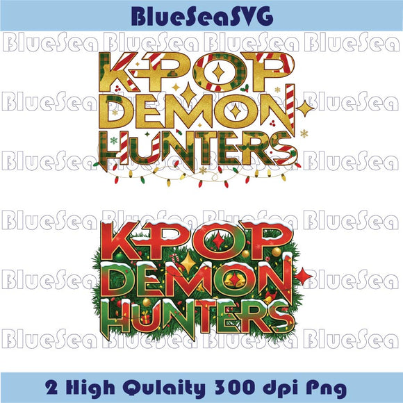 Christmas Kpop Demon Hunters Logo Png Demon Hunters Sign Clipart