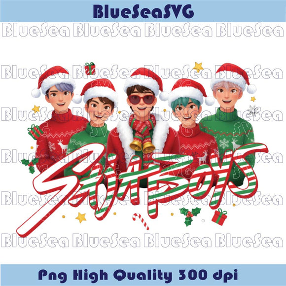 Christmas Saja Boys Kpop Demon Hunters Png Santa Hat Saja Boys