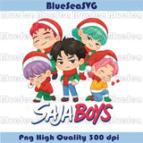 Christmas Saja Boys Png Christmas Kpop Demon Hunters Png Dtf