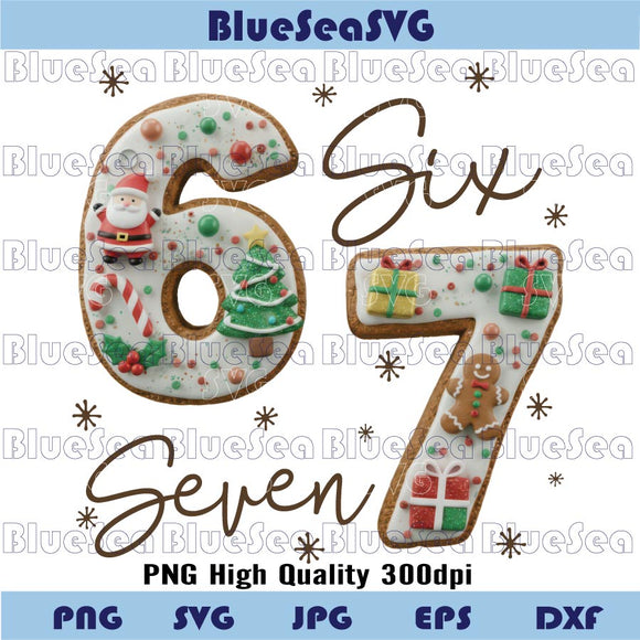 Christmas Six Seven 6 7 Meme Png Grinch Funny Gen Z Humor Png
