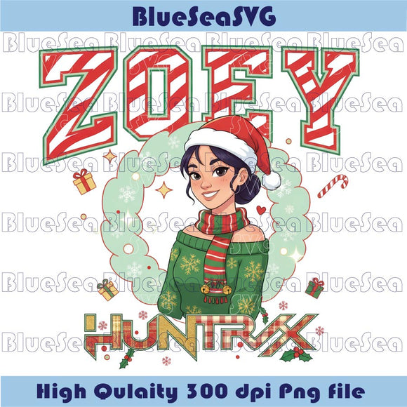 Christmas Zoey Huntrix Png Kpop Demon Hunters Huntrix Zoey Clipart