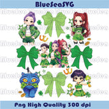 Coquette Bow Huntrix St Patricks Day Png Kpop Demon Hunter Png