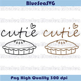 Cutie Svg Baby Onesie Thanksgiving Pie Png Fall New Baby Svg Png