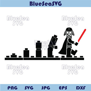Darth Bricks Evolution Svg Funny Brick Evolution Png Bricks Lover Png