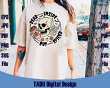 Dead Inside But Spiced Png Skull Skeleton Funny Fall Halloween Png