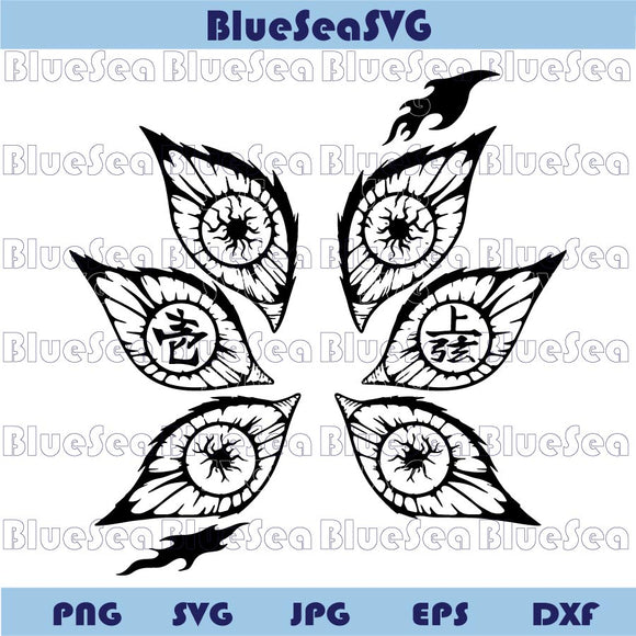 Demon Slayer Infinity Castle Png Kokushibo Eyes Svg Anime Lover Svg
