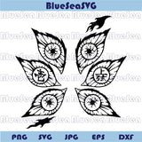 Demon Slayer Infinity Castle Png Kokushibo Eyes Svg Anime Lover Svg
