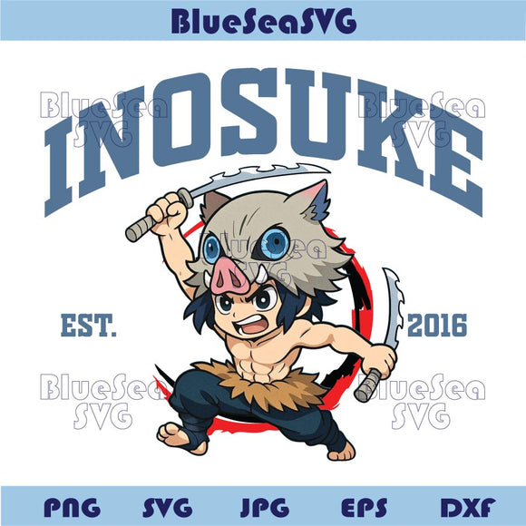 Demon Slayer Svg Inosuke Png Infinity Castle Svg Anime Lover Png