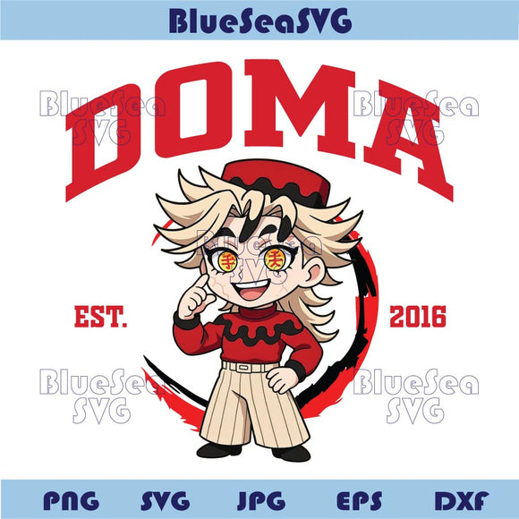 Doma Png Demon Slayer Svg Anime Lover Png Infinity Castle Svg