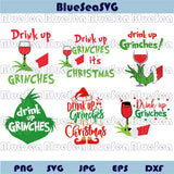 Drink Up Grinches Svg Funny Grinch Quote Christmas Svg Png