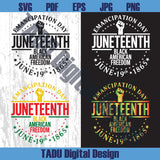 Emancipation Day Juneteenth Since 1865 PNG Black American Svg