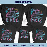 Family Custom Name Cruise Squad Png 2026 Family Vacation Png