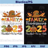 Family Thanksgiving 2025 Png Turkey Matching Family Reunion Svg