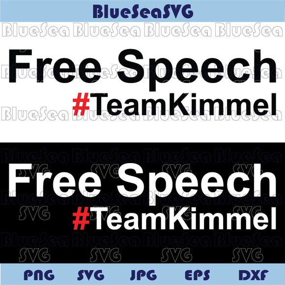 Free Speech Svg Team Kimmel Svg Jimmy Kimmel Late Night TV Png