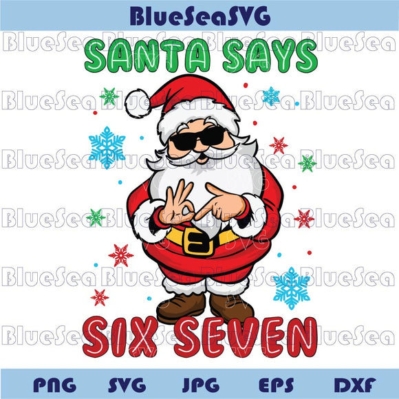 Funny Santa Six Seven Meme Christmas Png Six Seven 6 7 Santa Png
