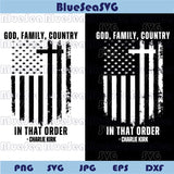 God Family Country Svg Flag Freedom Charlie Kirk svg Pray for Charlie