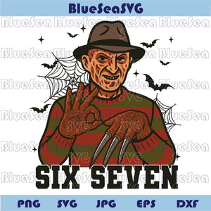 Halloween Freddy Krueger Six Seven Png Funny Six Seven 6 7 Png