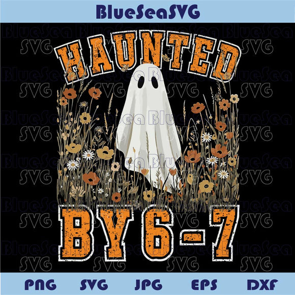 Halloween Haunted by 6 7 Flowers Ghost Png Six Seven Meme Png
