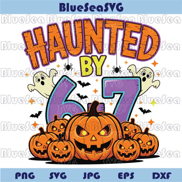 Halloween Haunted by 6 7 Pumpkins Ghost Png Six Seven Meme Png