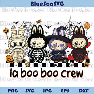Halloween Labubu Png La Boo Boo Crew Png Mummy Witch Doll Png