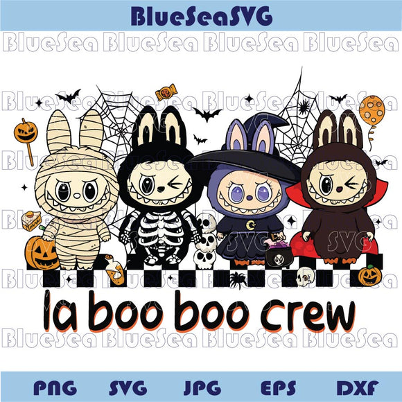 Halloween Labubu Png La Boo Boo Crew Png Mummy Witch Doll Png
