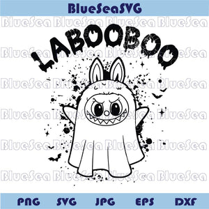 Halloween Labubu Svg La Boo Boo Svg Monster Horror Ghost Doll Png
