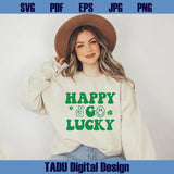Happy Go Lucky Svg Saint Patrick's Day Svg St Paddys Day Png