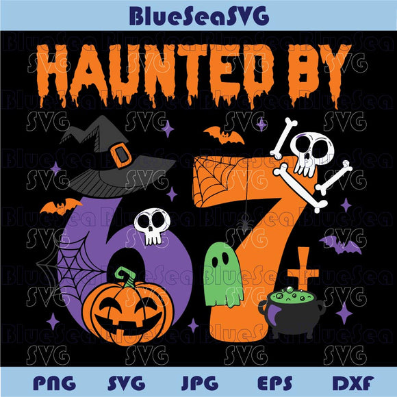 Haunted by 6 7 Halloween Png Spooky Six Seven 6 7 Meme Png