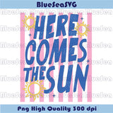 Here Come The Sun Png Stripes Strawberry Summer Svg Preppy