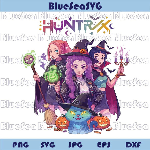 Huntrix Kpop Halloween Png Demon Hunter Halloween Huntrix Png