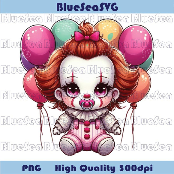 It Pennywise Baby Png Halloween Horror Cute Chibi Pennywise Png