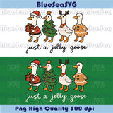 Just a Jolly Goose Svg Christmas Santa Goose Christmas Goose Svg