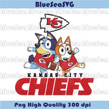 Kansas City Chiefs Bluey Bingo Png Football Bluey Chiefs Png