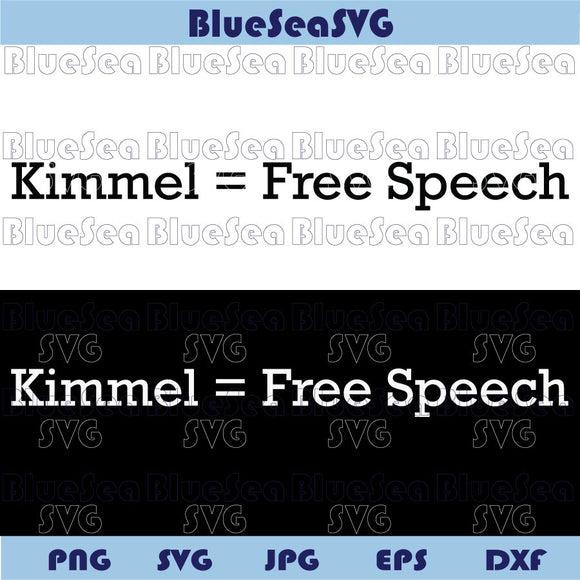 Kimmel = Free Speech Svg Team Kimmel Svg Jimmy Kimmel Svg Png