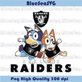 Las Vegas Raiders Bluey Bingo Png Football Bluey Raiders Png
