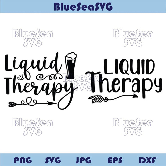 Liquid Therapy Svg Funny Beer Saying Png Beer Lover Quote Svg